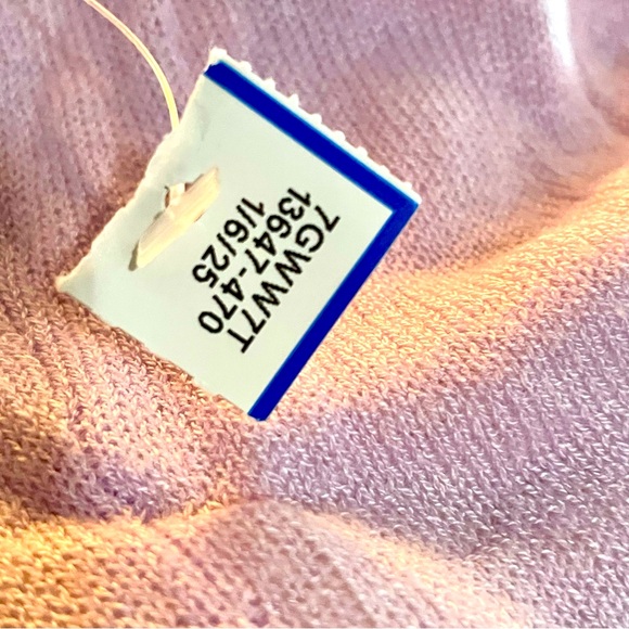 Eileen Fisher Lavender Long Sleeve Women's Gauzy light Weight Sweater - Picture 11 of 11